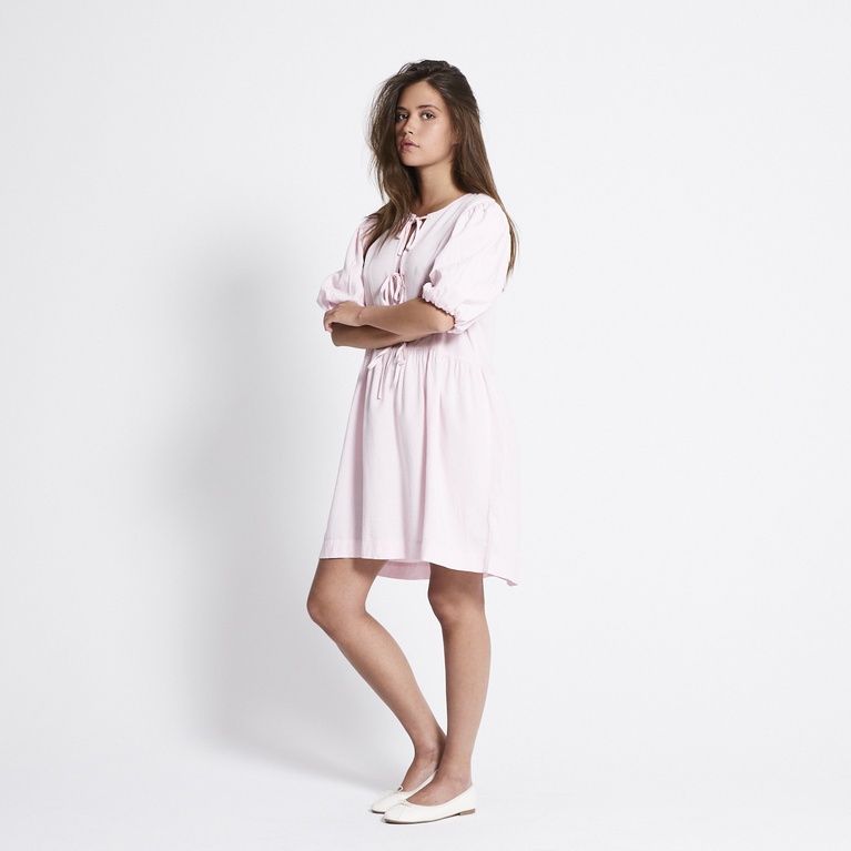 Linen blend dress "Rosie" Light Pink